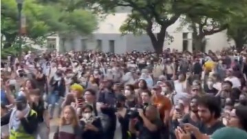 Student protest in university of texas