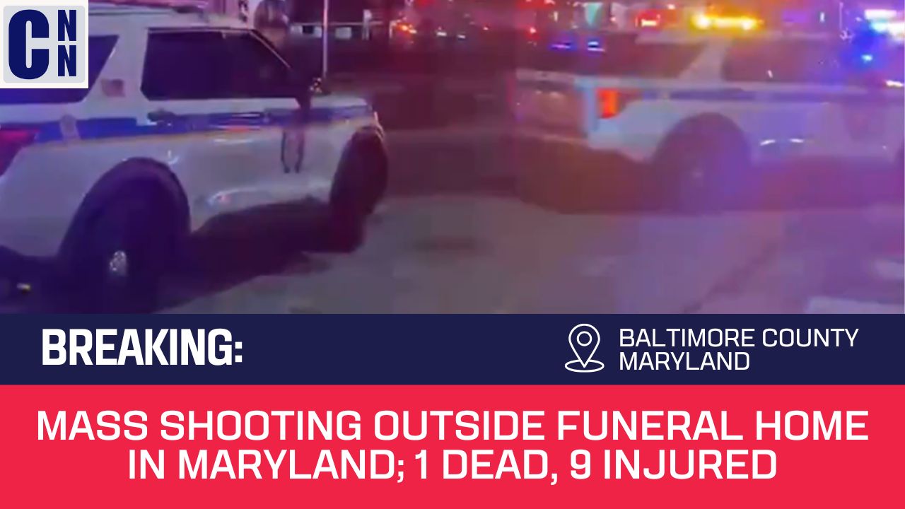 Mass Shooting Outside Funeral Home in Maryland; 1 Dead, 9 Injured
